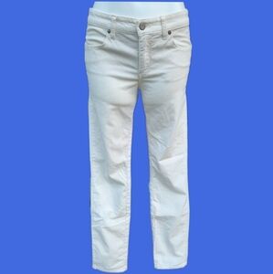 Anthropologie Pilcro & the Letterpress No. 28 fit/stet cream corduroy pants